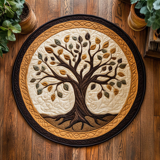Tree Of Life WX2103144CL Quilted Round Mat