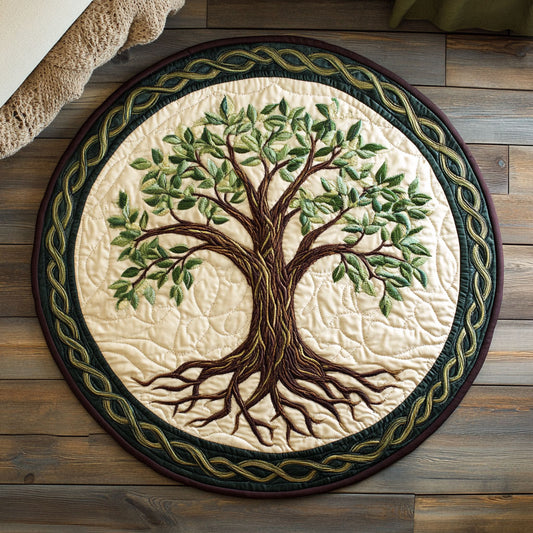 Tree Of Life WX2203134CL Quilted Round Mat