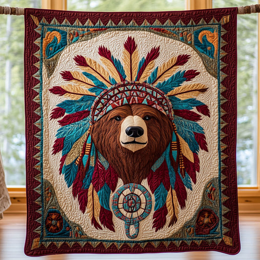 Tribal Honor Bear CP0808101CL Quilt