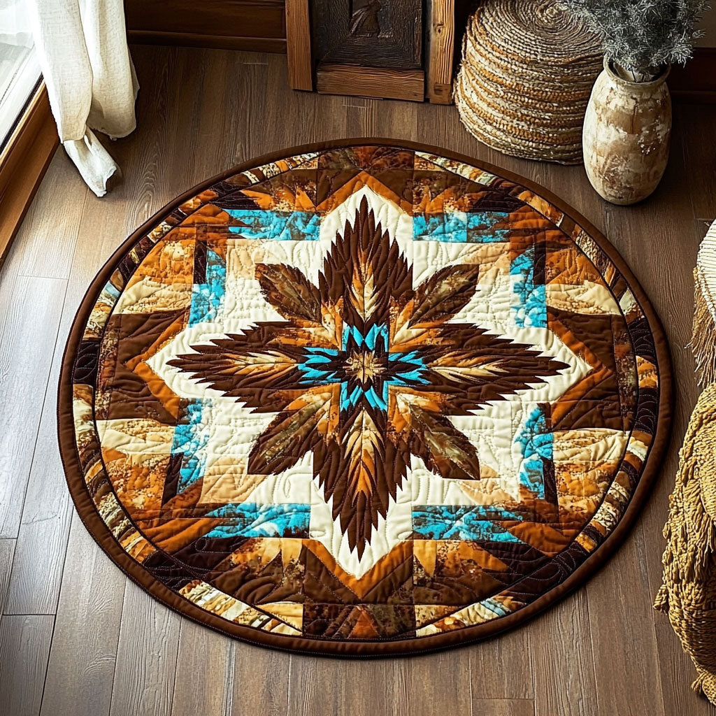 Tribal Mandala WU2003119CL Quilted Round Mat