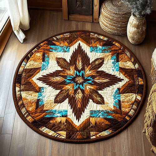 Tribal Mandala WU2003119CL Quilted Round Mat