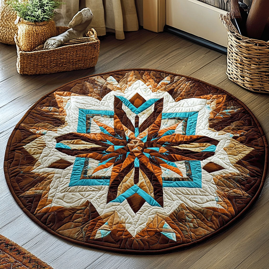 Tribal Mandala WU2003122CL Quilted Round Mat