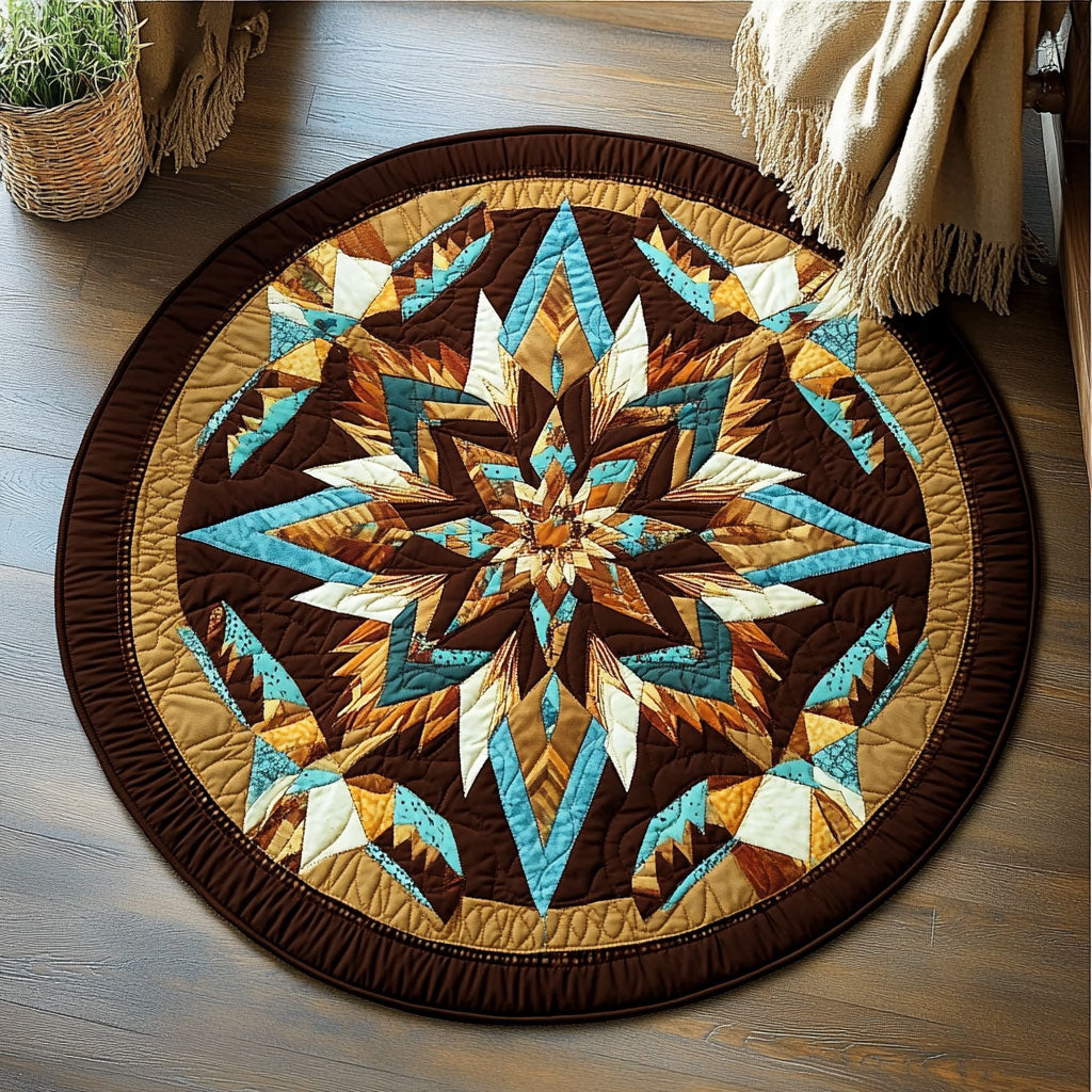 Tribal Mandala WU2003135CL Quilted Round Mat