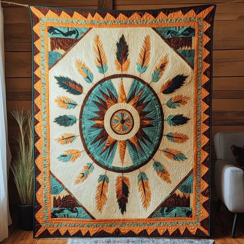 Tribal Mandala WU2502003CL Quilt