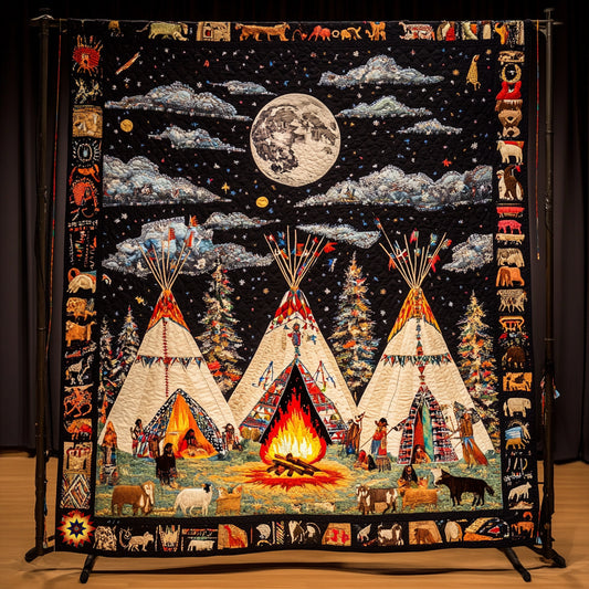 Tribal Teepee WU0911009CL Quilt