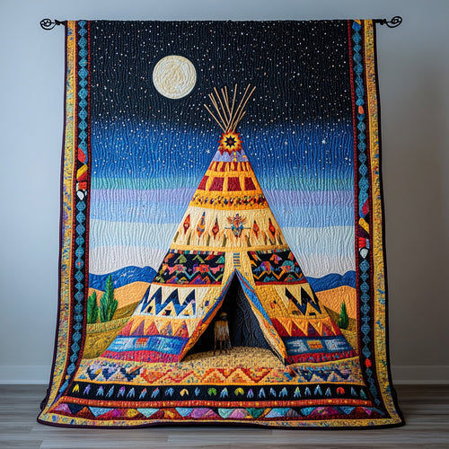 Tribal Teepee WU0911013CL Quilt