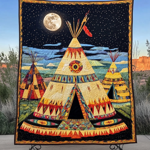 Tribal Teepee WU0911015CL Quilt