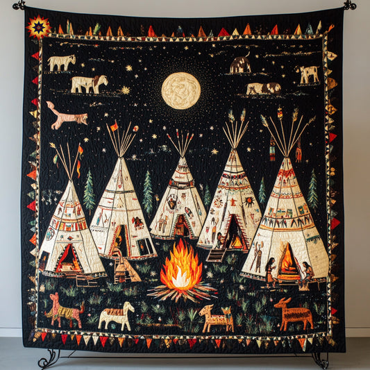 Tribal Teepee WU0911019CL Quilt