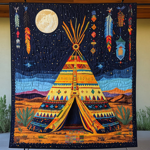 Tribal Teepee WU0911020CL Quilt