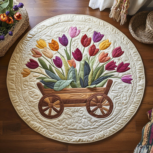 Tulip Cart WY0808093CL Quilted Round Mat