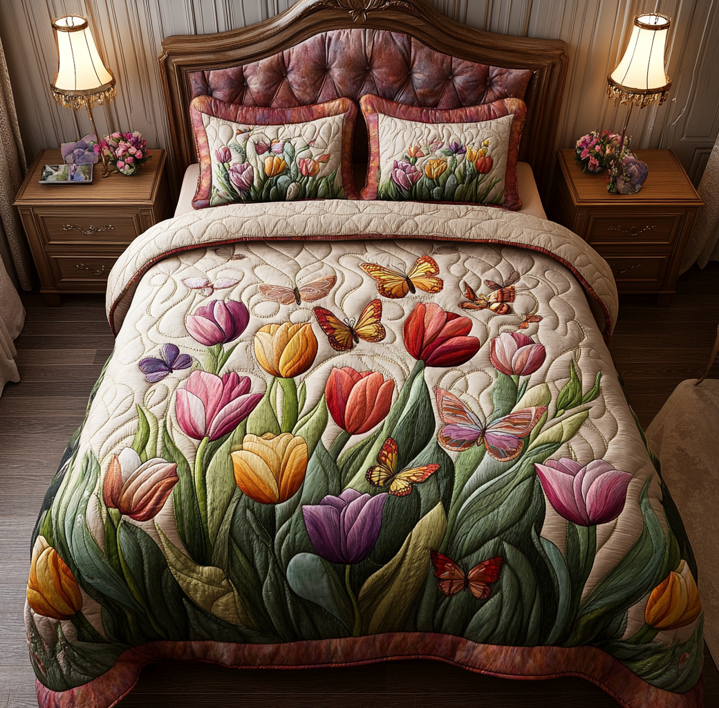 Tulip Garden Whimsy YR0301041CL Duvet Cover Set