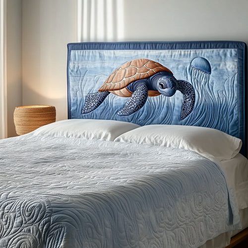 Turtle Jellyfish WJ1712033CL Quilted Headboard Slipcover