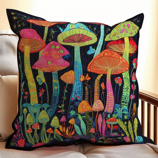 Vibrant Mushroom WX0303150CL Quilt Pillow Case