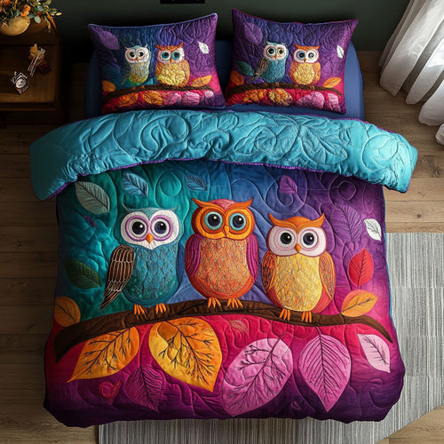Vibrant Owl WX2403047CL Duvet Cover Set