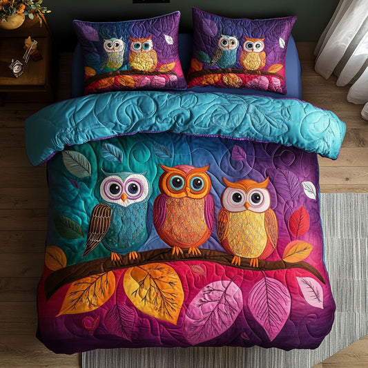 Vibrant Owl WX2403047CL Duvet Cover Set