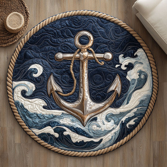 Vintage Anchor WX2403099CL Quilted Round Mat