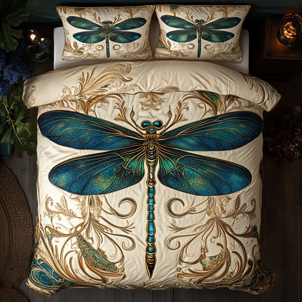 Vintage Dragonfly WU2402058CL Duvet Cover Set