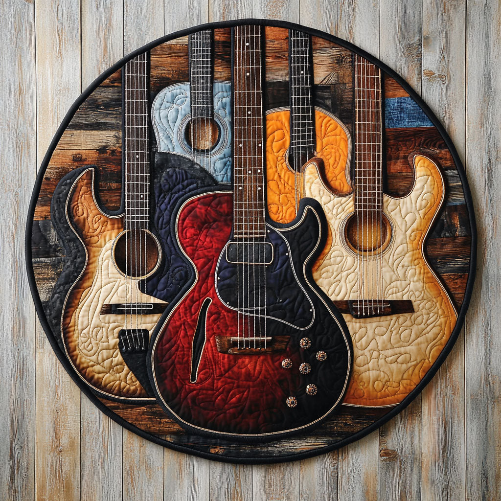 Vintage Guitars WU2103109CL Quilted Round Mat