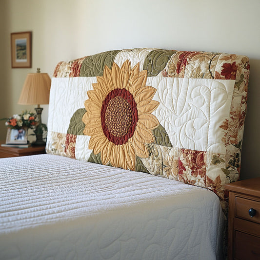 Vintage Sunflower WJ2312004CL Quilted Headboard Slipcover