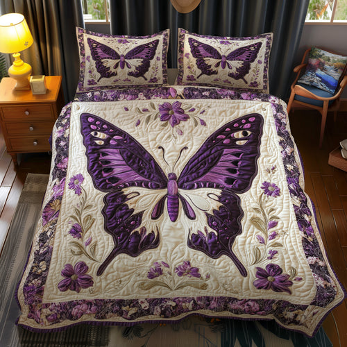 Violet Butterfly Symphony YR3112012CL Duvet Cover Set