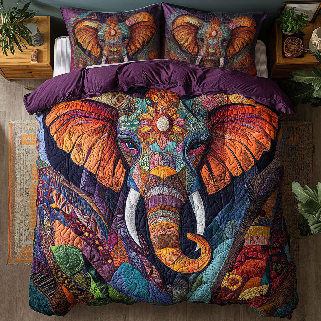 Whimsical Elephant WU1102035CL Duvet Cover Set