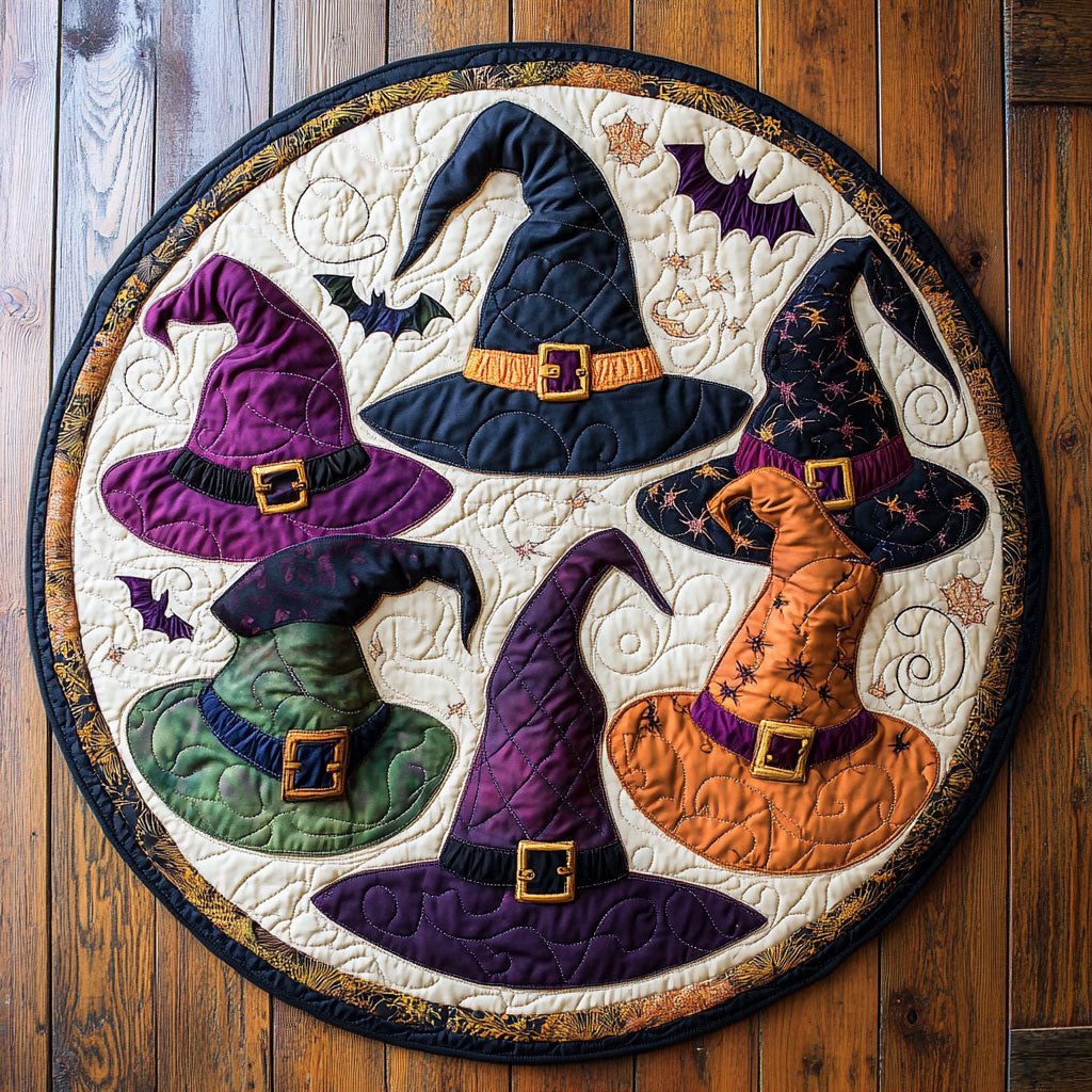 Witch Hat CW0508050CL Quilted Round Mat