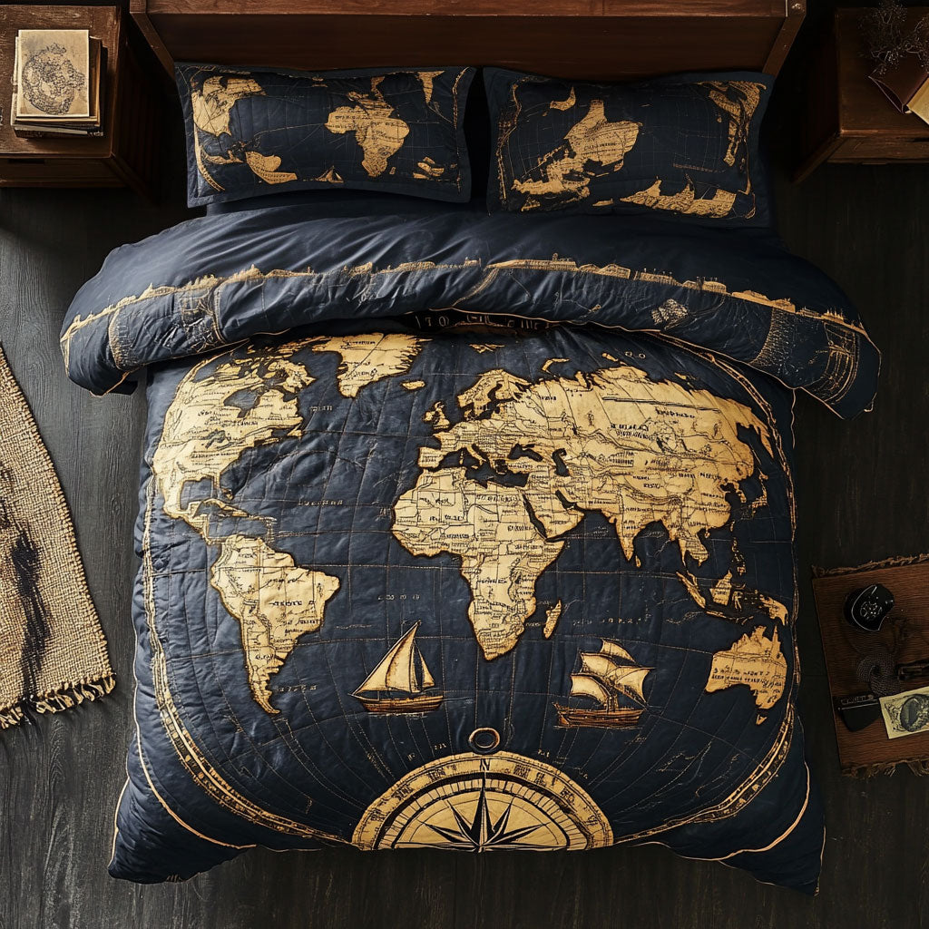 World Map WU2702068CL Duvet Cover Set