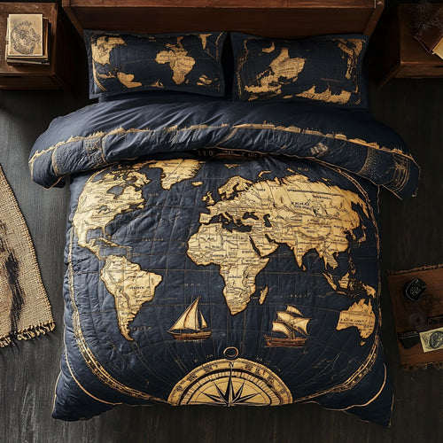 World Map WU2702068CL Duvet Cover Set